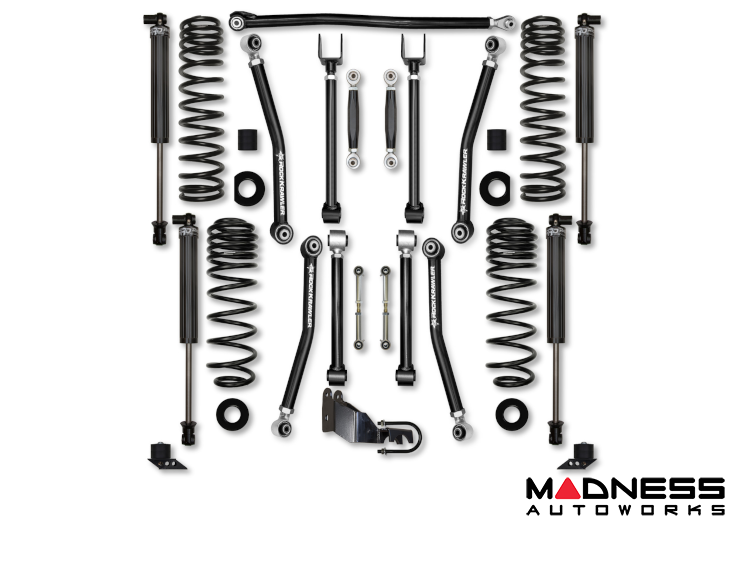 Jeep Wrangler JL Lift Kit - Rock Krawler - Adventure X (No Limits) - Stage 1 - 4XE - 2021+ Jeep Wrangler JL Lift Kit - Rock Krawler - Adventure X (No Limits) - Stage 1 - 4XE - 2021+
